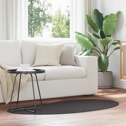 Carpet HUARTE Anthracite 80 x 150 cm Polyester