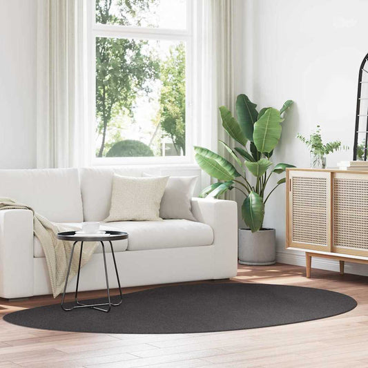 Carpet HUARTE Anthracite 160 x 230 cm Polyester