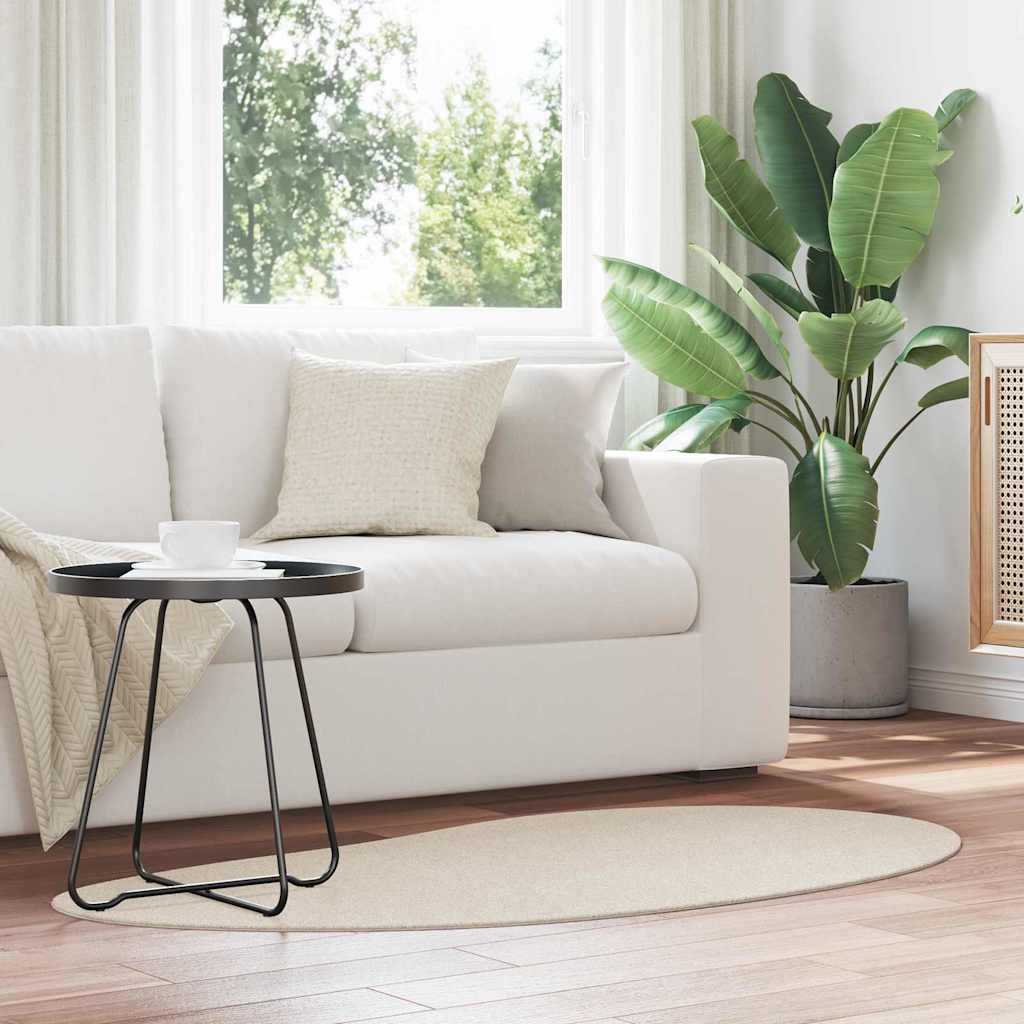 Carpet HUARTE Beige 80 x 150 cm Polyester