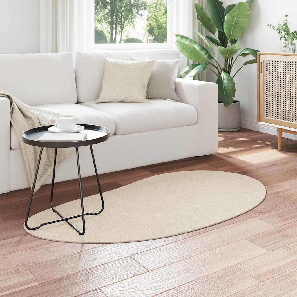 Carpet HUARTE Beige 80 x 150 cm Polyester