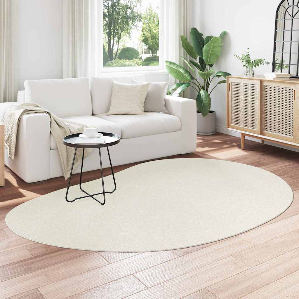 Carpet HUARTE Cream 160 x 230 cm Polyester