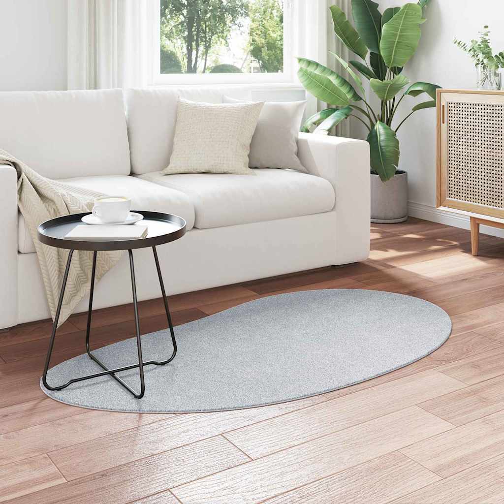 Carpet HUARTE Grey 80 x 150 cm Polyester