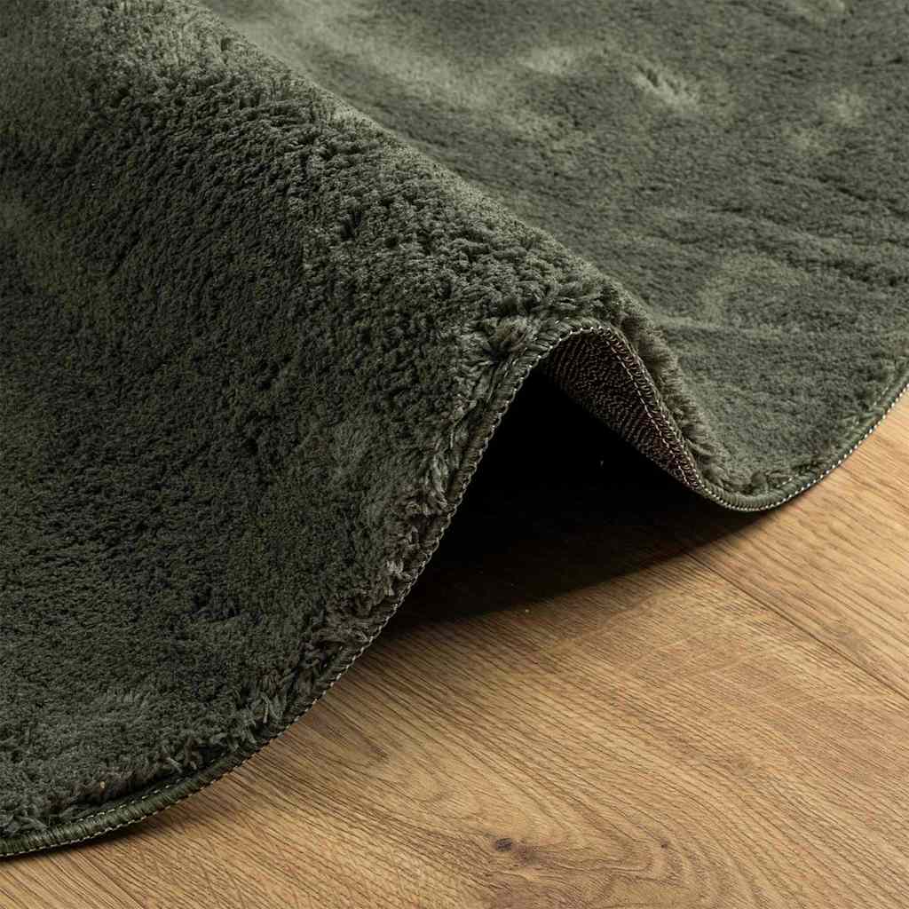 Carpet HUARTE Forest green 100 x 200 cm Polyester