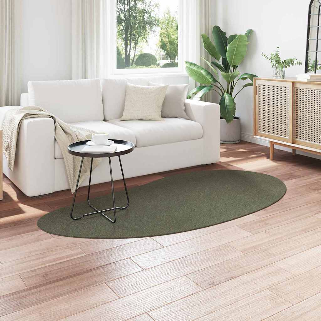 Carpet HUARTE Forest green 100 x 200 cm Polyester