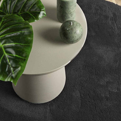 Carpet HUARTE Black 80 x 150 cm Polyester