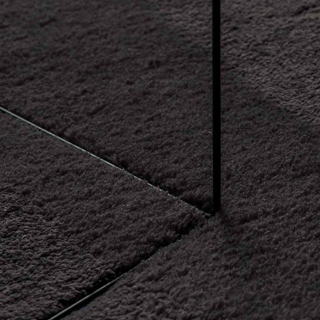 Carpet HUARTE Black 80 x 150 cm Polyester