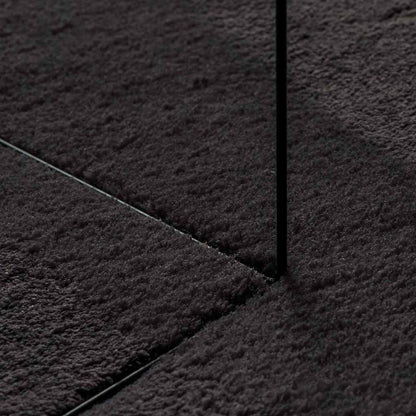 Carpet HUARTE Black 80 x 150 cm Polyester