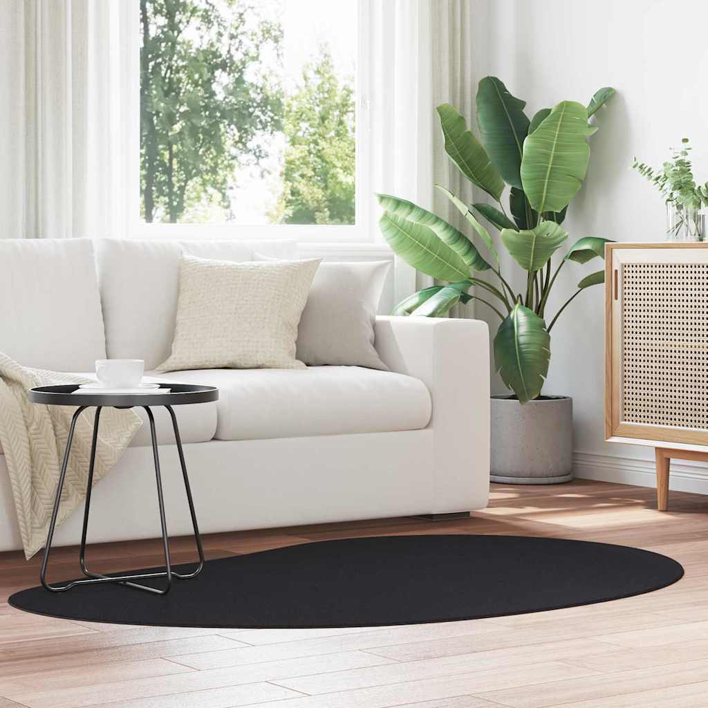 Area Rugs HUARTE Black 120 x 170 cm Polyester