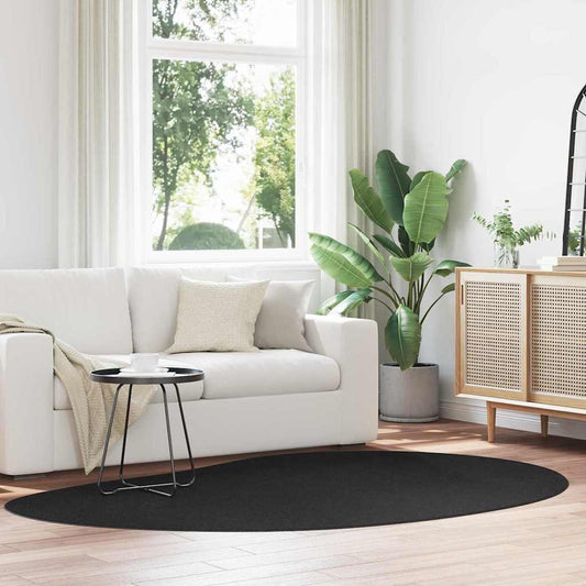 Carpet HUARTE Black 160 x 230 cm Polyester