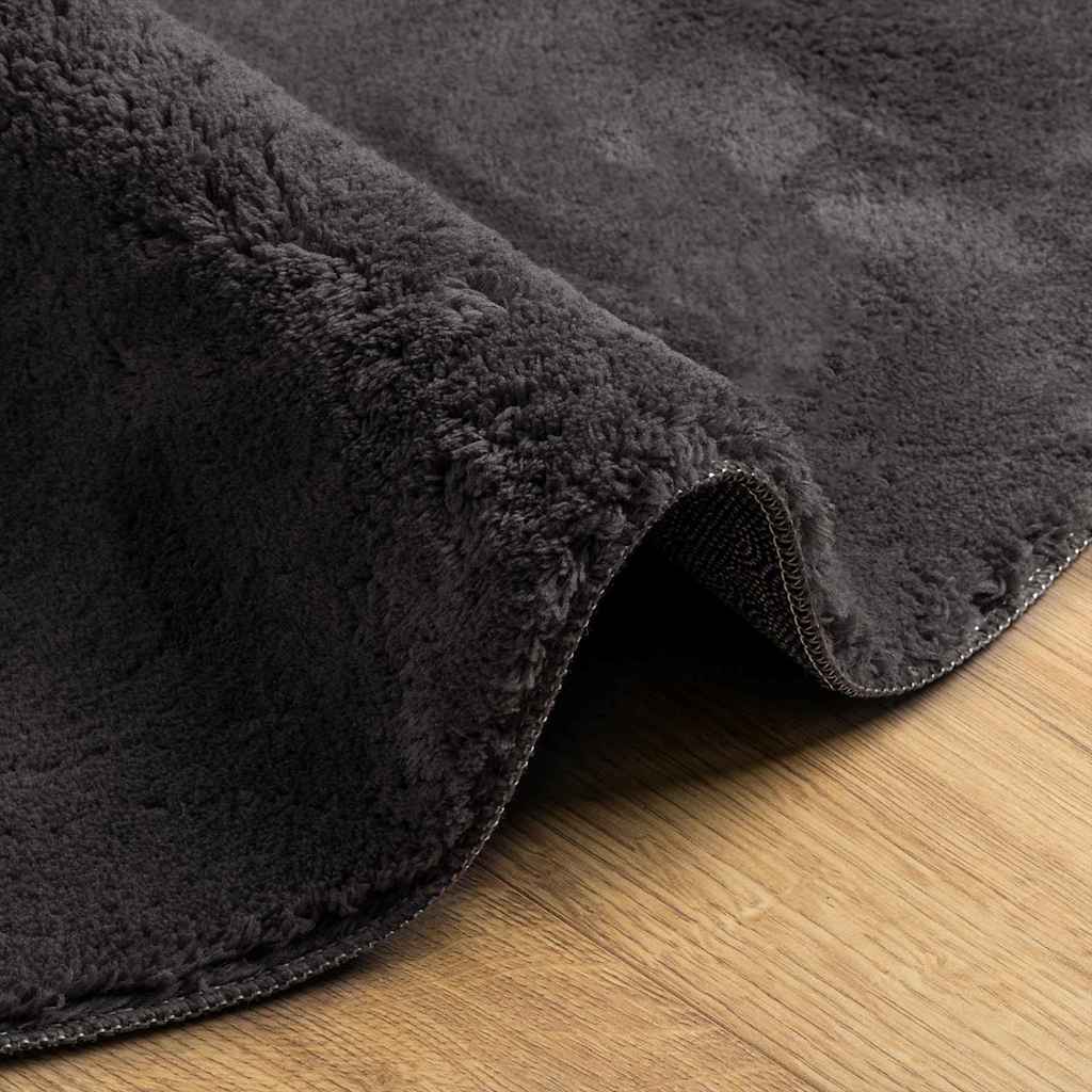 Carpet HUARTE Anthracite 160 x 230 cm Polyester