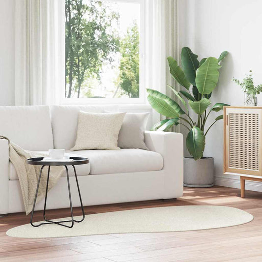 Carpet HUARTE Cream 100 x 200 cm Polyester