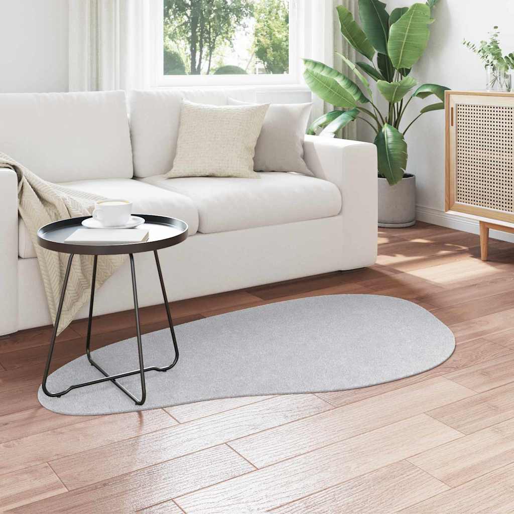 Carpet HUARTE Grey 80 x 150 cm Polyester