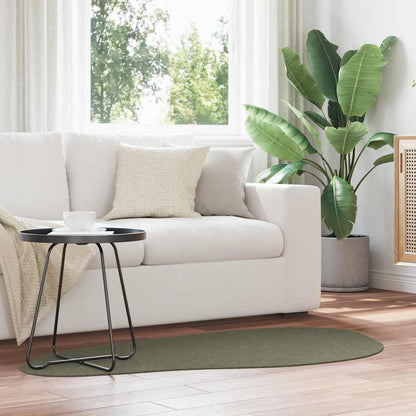 Carpet HUARTE Forest green 80 x 150 cm Polyester