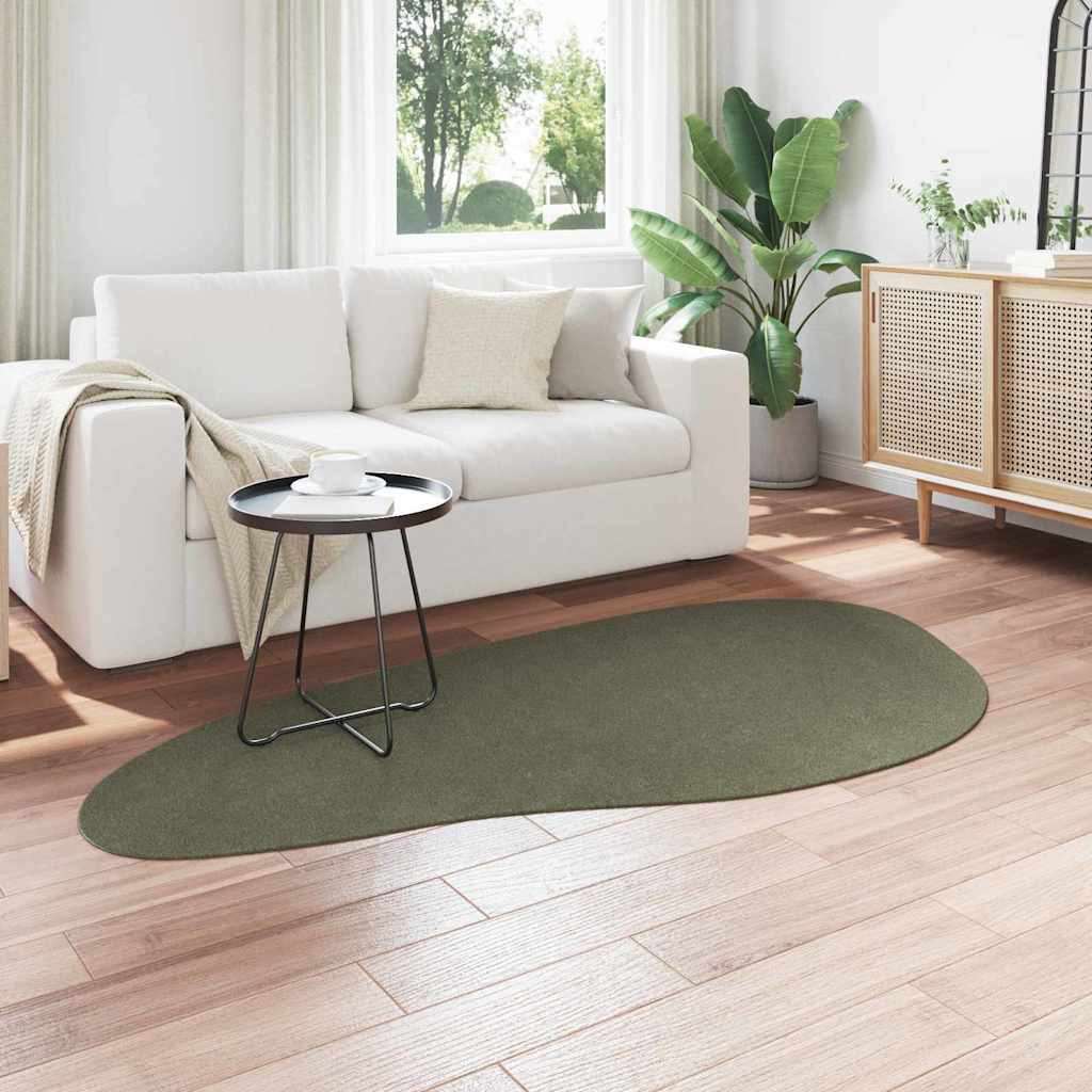 Carpet HUARTE Forest green 100 x 200 cm Polyester