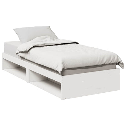 Day Bed without Mattress White 90x200 cm Solid Wood Pine
