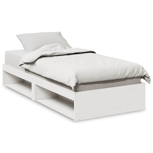 Day Bed without Mattress White 75x190 cm Solid Wood Pine