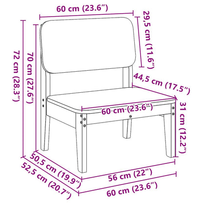 Garden Chair | Pine | Impregnated solid pine wood | Standard |  Durable