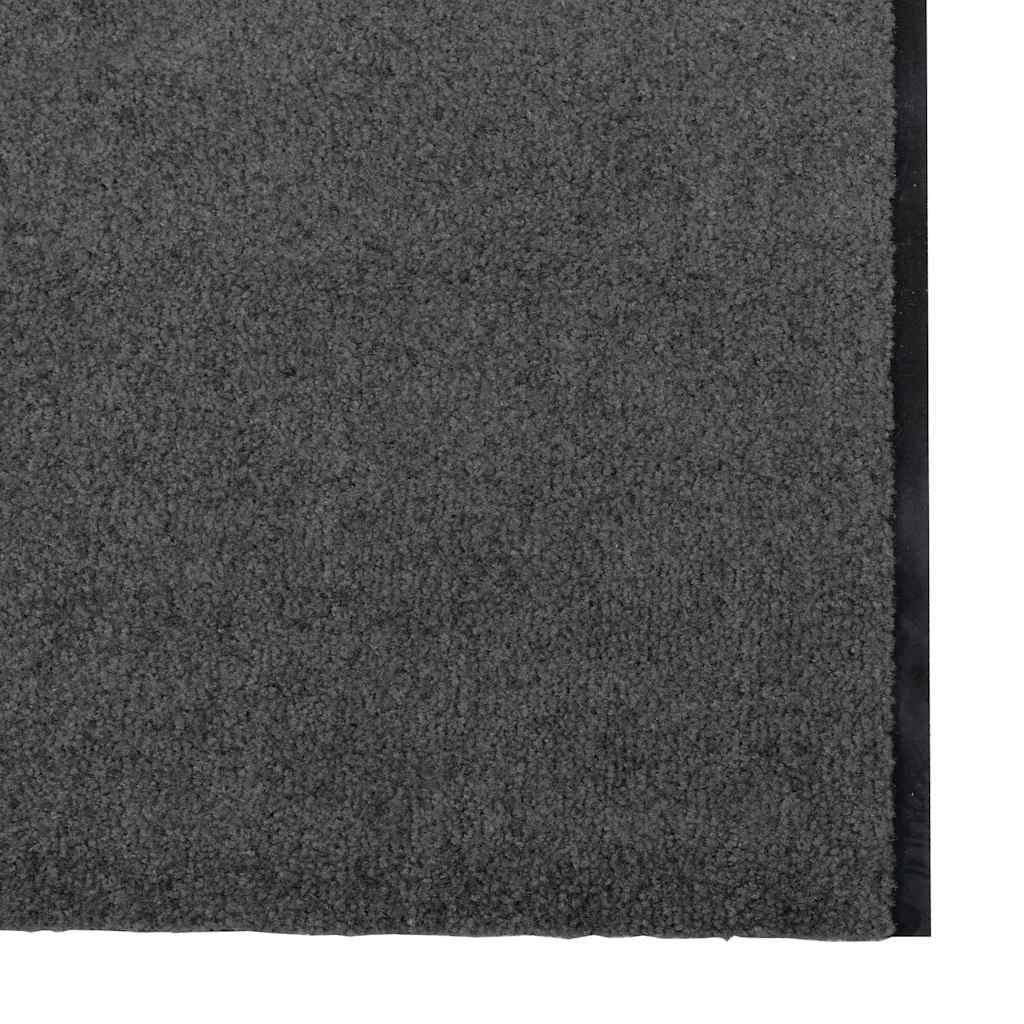 Doormat Anthracite and Black 120 x 350 cm Polyamide and PVC