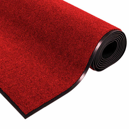 Doormat Red and Black 120 x 250 cm 100% Polyamide