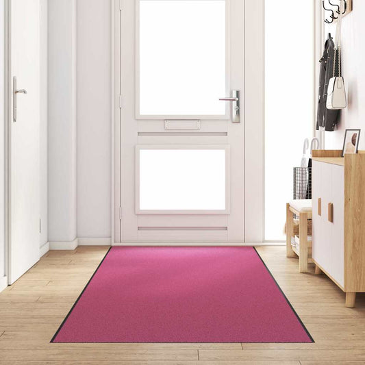 Doormat Pink and Black 120 x 400 cm 100% Polyamide