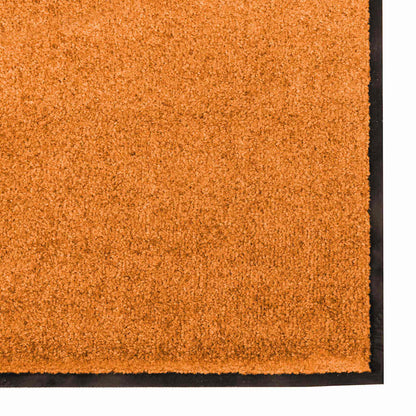 Doormat Other Orange and Black 120 x 250 cm Polyamide and PVC