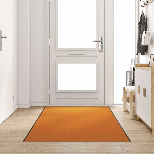 Doormat Orange and Black 120 x 300 cm 100% Polyamide
