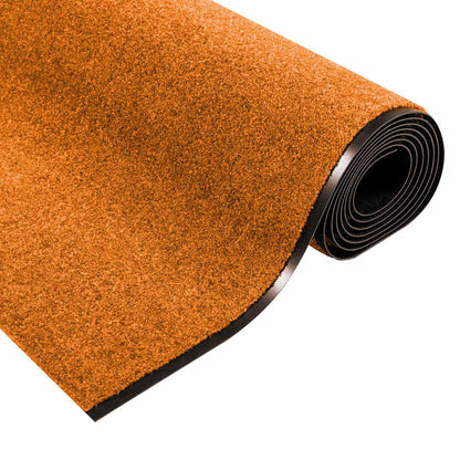 Doormat Other Orange and Black 120 x 350 cm Polyamide and PVC