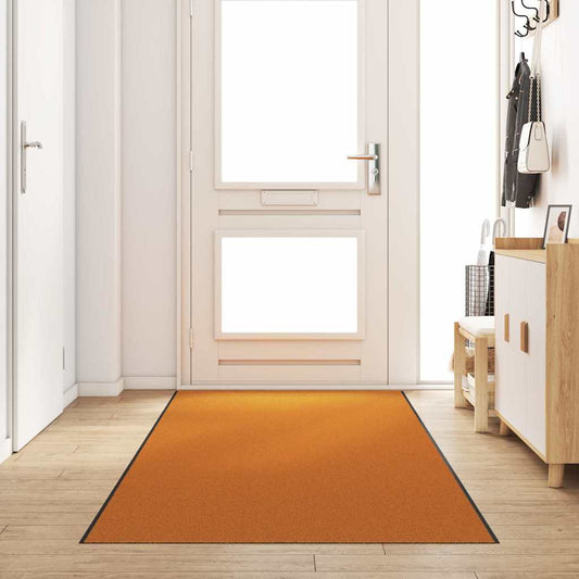 Doormat Orange and Black 120 x 350 cm 100% Polyamide
