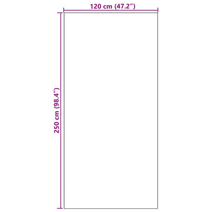 Doormat Other Cyan and Black 120 x 250 cm Polyamide and PVC