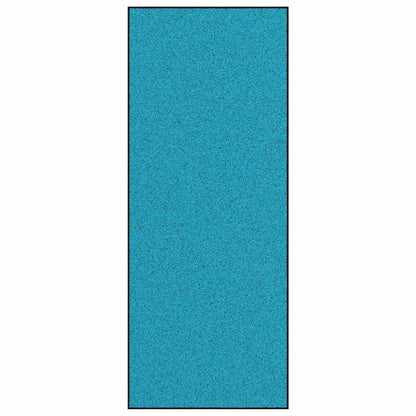 Doormat Cyan and Black 120 x 300 cm 100% Polyamide