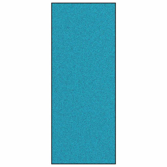 Doormat Cyan and Black 120 x 300 cm 100% Polyamide