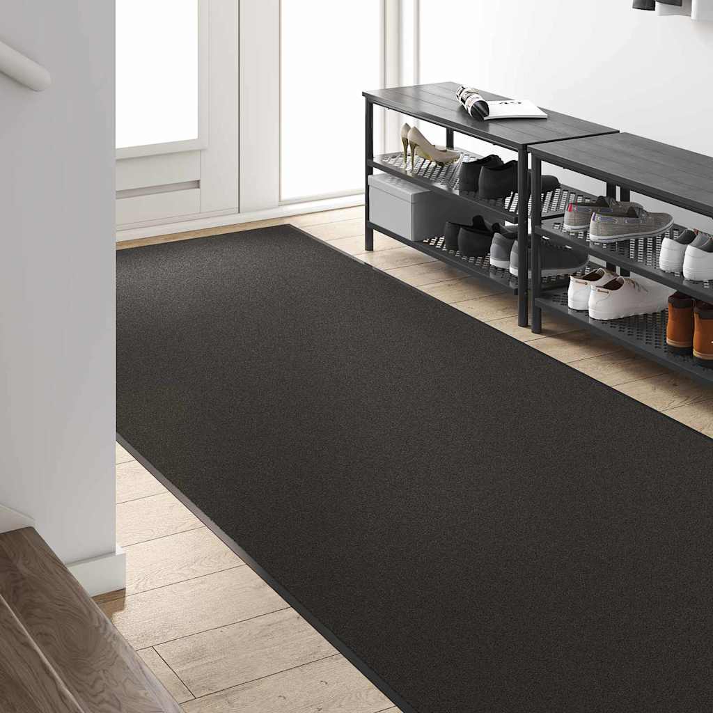 Doormat Black 120 x 350 cm 100% Polyamide