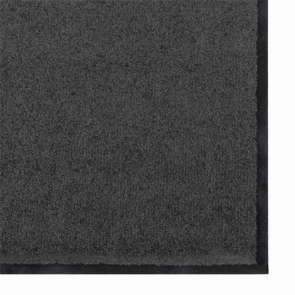 Doormat Anthracite and Black 90 x 150 cm 100% Polyamide
