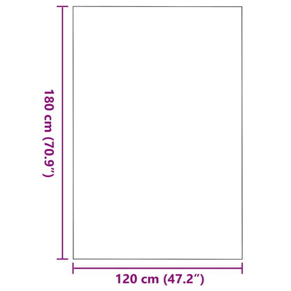 Doormat Grey and Black 120 x 180 cm 100% Polyamide