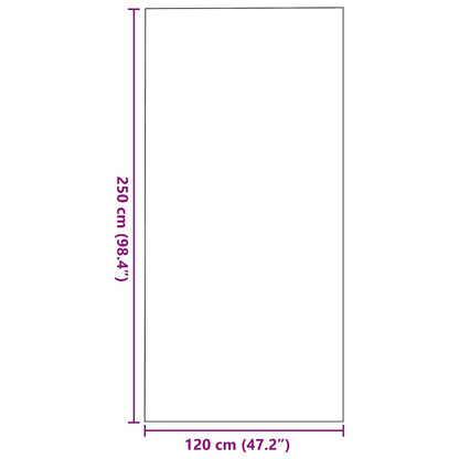 Doormat Grey and Black 120 x 250 cm 100% Polyamide