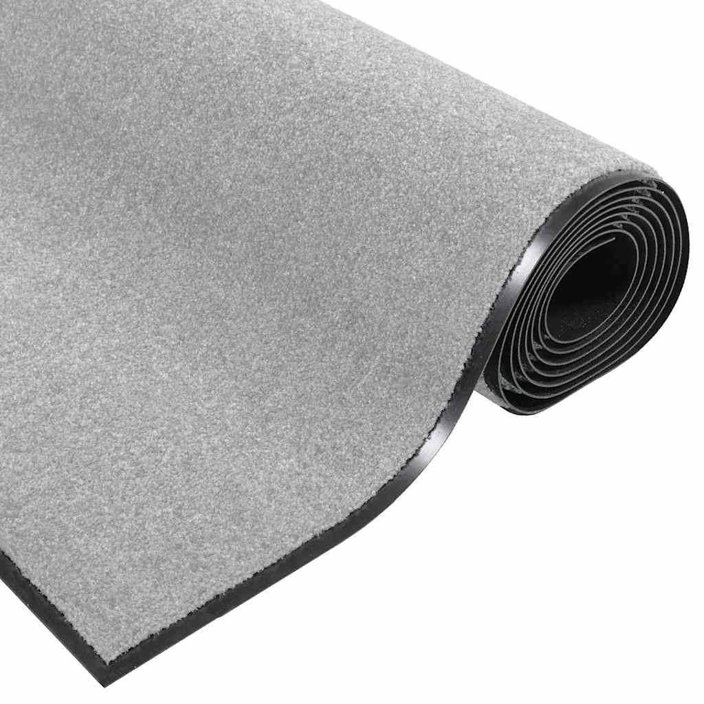 Doormat Grey and Black 120 x 300 cm 100% Polyamide