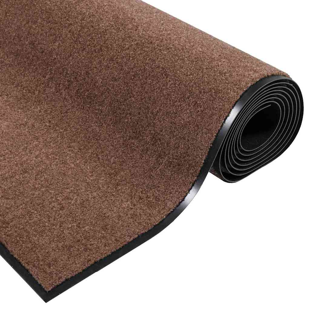 Doormat Brown and Black 90 x 150 cm 100% Polyamide