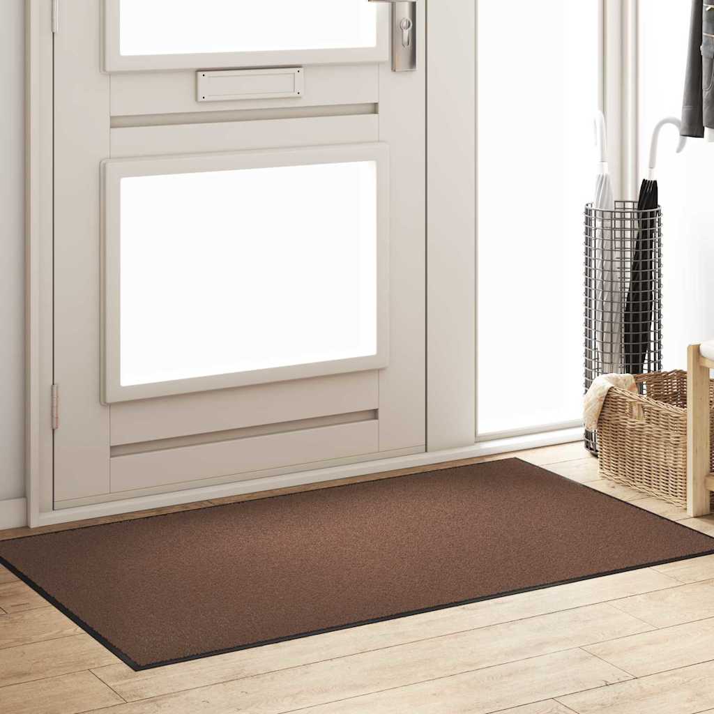 Doormat Brown and Black 90 x 150 cm 100% Polyamide