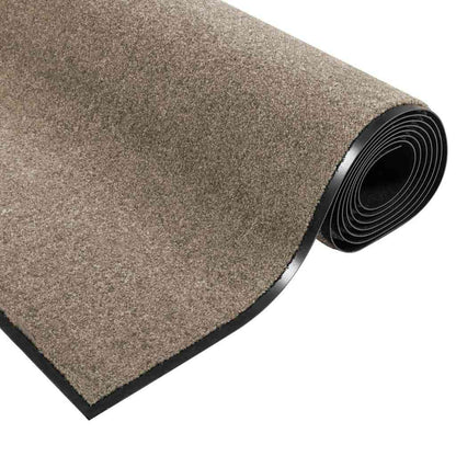 Doormat Beige and Black 60 x 180 cm 100% Polyamide