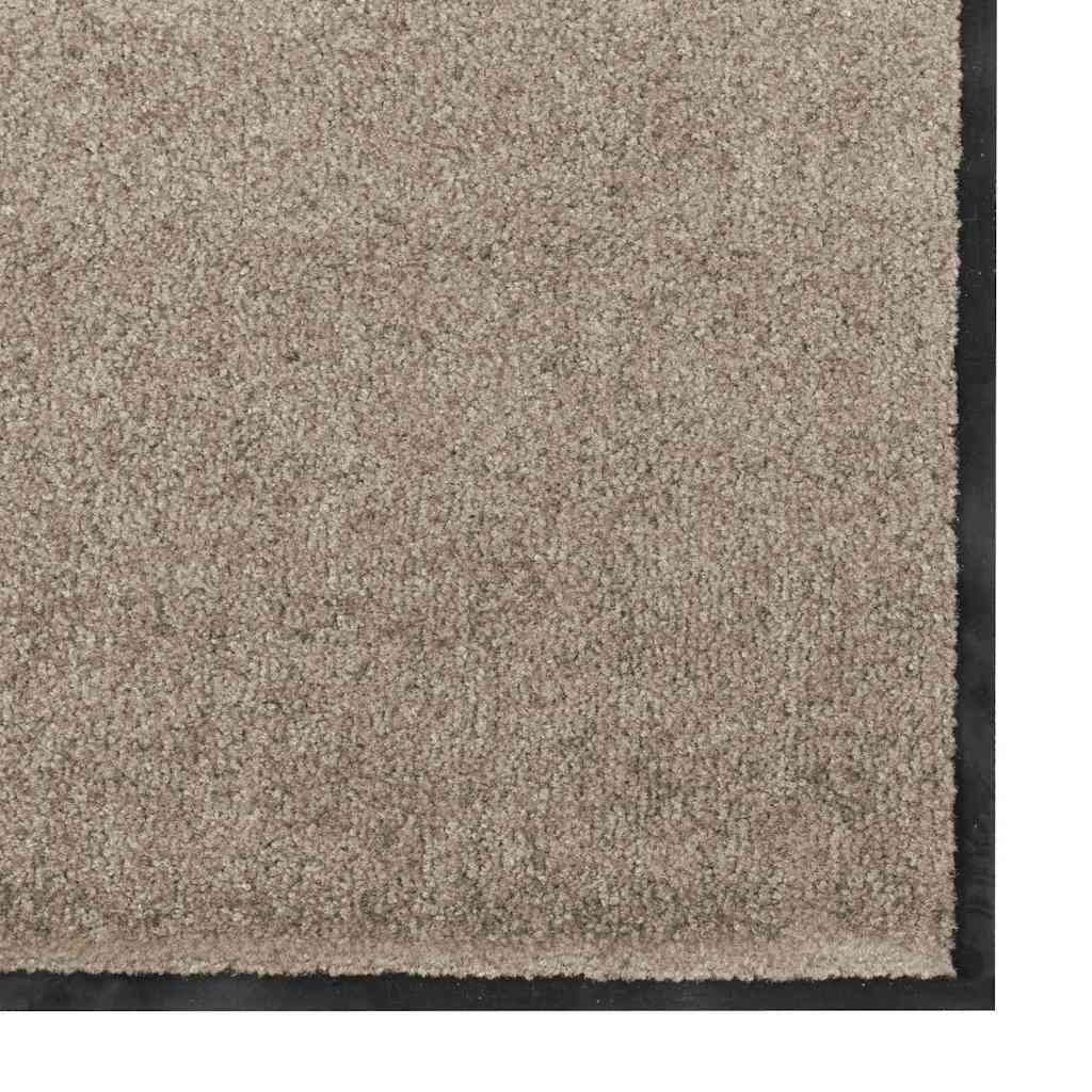 Doormat Beige and Black 120 x 300 cm 100% Polyamide