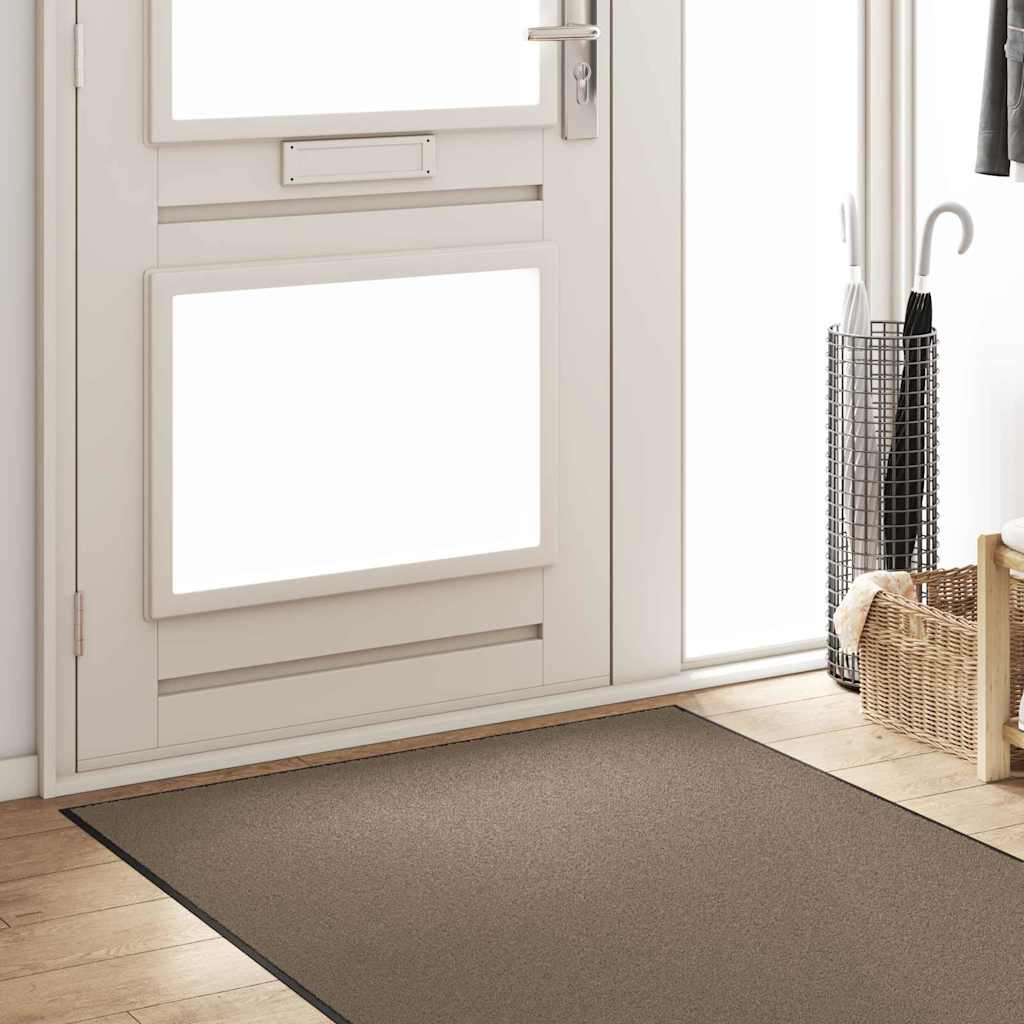 Doormat Beige and Black 120 x 400 cm 100% Polyamide