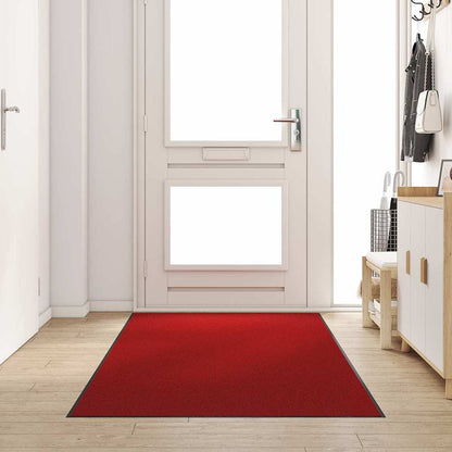 Doormat Red and Black 120 x 250 cm 100% Polyamide