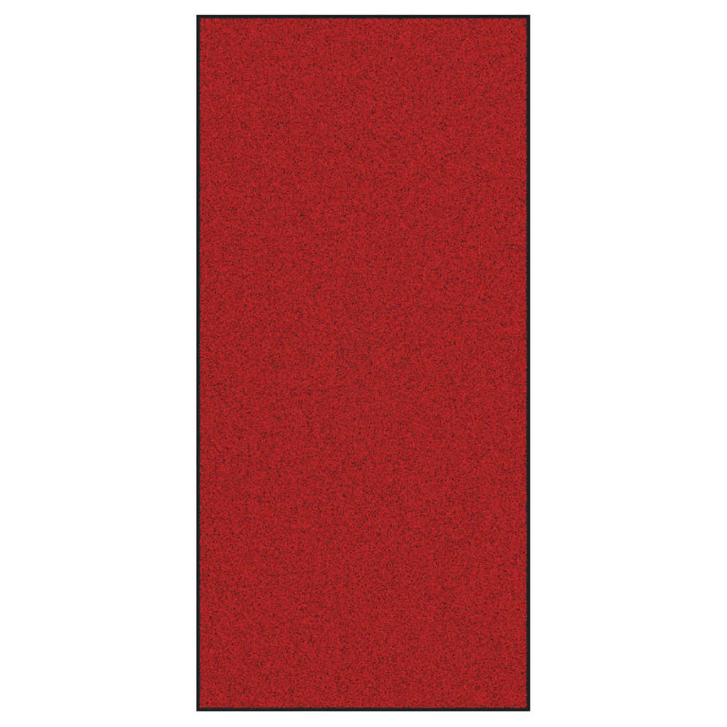 Doormat Red and Black 120 x 250 cm 100% Polyamide