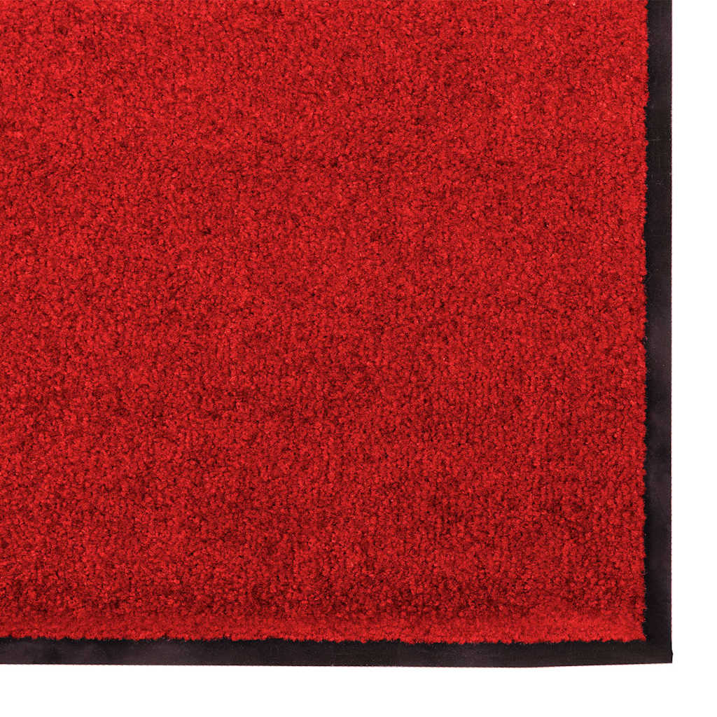 Doormat Red and Black 120 x 300 cm 100% Polyamide