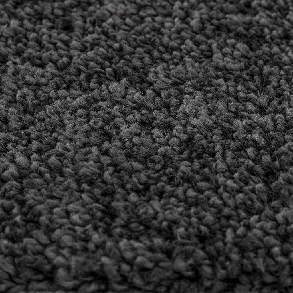 Anti-slip Shaggy Rug Dark Grey 120 x 120 cm PP