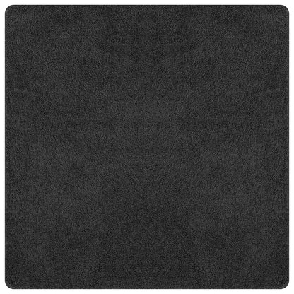 Anti-slip Shaggy Rug Dark grey 160 x 160 cm PP