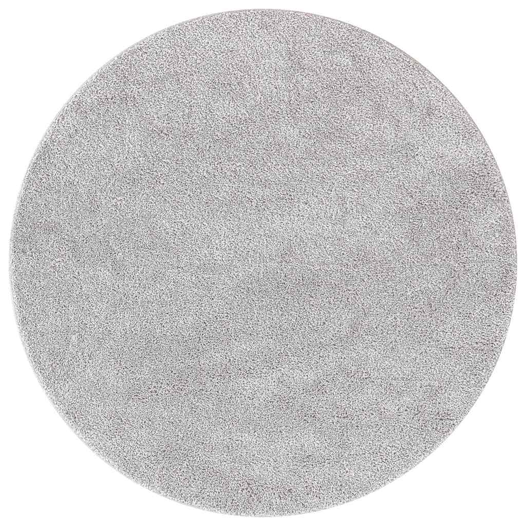 Anti-slip Shaggy Rug Grey 90 x 90 cm PP