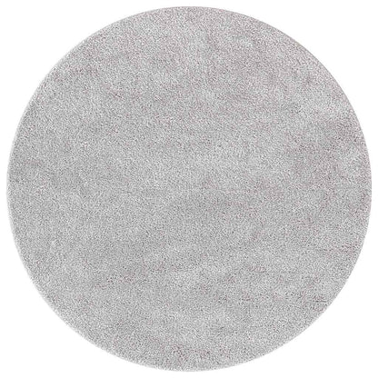 Anti-slip Shaggy Rug Grey 90 x 90 cm PP