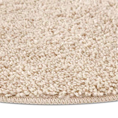 Anti-slip Shaggy Rug Cream 90 x 90 cm PP