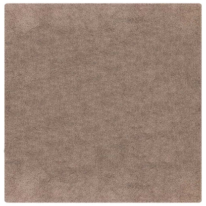 Anti-slip Shaggy Rug Brown 120 x 120 cm PP